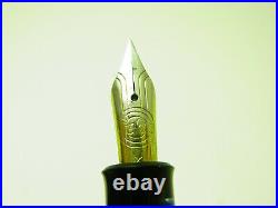 1950´s GEHA Pistonfiller Fountain Pen Rare Flexy ST Steno / Shorthand nib