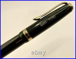 1950's Rare MINT FABER- CASTELL OSMIA 882 GREEN STRIPED Fountain Pen- 14k EF Nib
