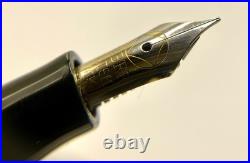 1950's Rare MINT FABER- CASTELL OSMIA 882 GREEN STRIPED Fountain Pen- 14k EF Nib