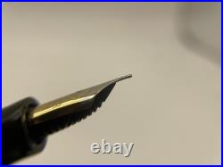 1950's Rare MINT FABER- CASTELL OSMIA 882 GREEN STRIPED Fountain Pen- 14k EF Nib
