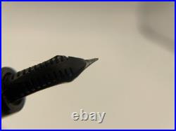 1950's Rare MINT FABER- CASTELL OSMIA 882 GREEN STRIPED Fountain Pen- 14k EF Nib
