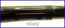 1950's Rare MINT FABER- CASTELL OSMIA 882 GREEN STRIPED Fountain Pen- 14k EF Nib