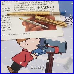 1970 Parker 75 First Strong New Clip & Last 14k Gold Filled Ballpoint Pen Rare