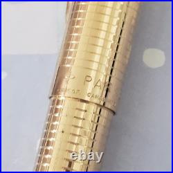 1970 Parker 75 First Strong New Clip & Last 14k Gold Filled Ballpoint Pen Rare