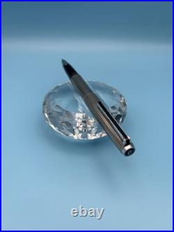 1974 Pilot Custom Sterling Silver Fountain Pen 18K White Gold M Nib H1174 Rare
