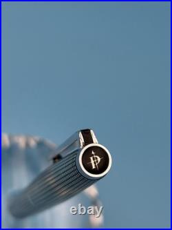 1974 Pilot Custom Sterling Silver Fountain Pen 18K White Gold M Nib H1174 Rare