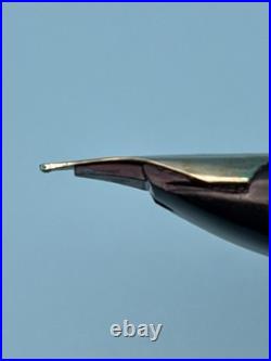 1974 Pilot Custom Sterling Silver Fountain Pen 18K White Gold M Nib H1174 Rare