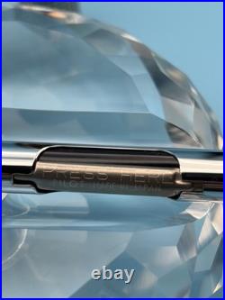 1974 Pilot Custom Sterling Silver Fountain Pen 18K White Gold M Nib H1174 Rare