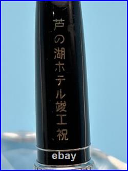 1974 Pilot Custom Sterling Silver Fountain Pen 18K White Gold M Nib H1174 Rare