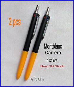2 Pcs Rare Vintage Montblanc Carrera 590 Ballpoint Pen 4 Colors NEW OLD STOCK
