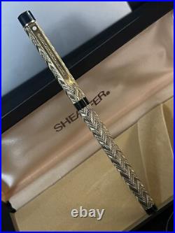 3b Sheaffer Slim Targa Feather Pattern Fountain Pen Rare New In Box