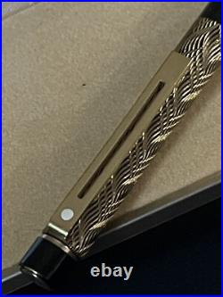 3b Sheaffer Slim Targa Feather Pattern Fountain Pen Rare New In Box