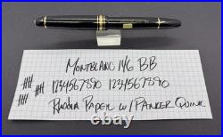 90s Montblanc 146 BB Nib, Rare Dealer Tester Nib Selector Engraving Serviced