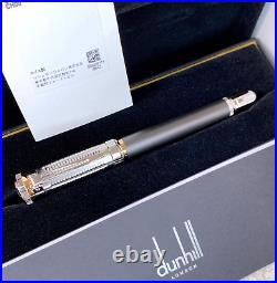 Alfred Dunhill Rollerball Pen Rare Sentryman Gunmetal & Palladium Finish withCase