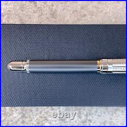 Alfred Dunhill Rollerball Pen Rare Sentryman Gunmetal & Palladium Finish withCase