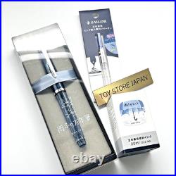 Ancora × LECURE Rainy Day Fountain Pen + Cartridge & Ink Nib MF Limited JP Rare