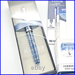 Ancora × LECURE Rainy Day Fountain Pen + Cartridge & Ink Nib MF Limited JP Rare