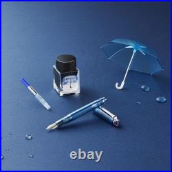 Ancora × LECURE Rainy Day Fountain Pen + Cartridge & Ink Nib MF Limited JP Rare