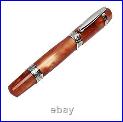 Ancora Perla Brown Pearlescent Rollerbal Pen And Box Very Rare