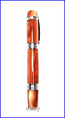 Ancora Perla Brown Pearlescent Rollerbal Pen And Box Very Rare