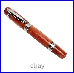 Ancora Perla Brown Pearlescent Rollerbal Pen And Box Very Rare