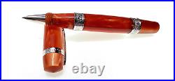 Ancora Perla Brown Pearlescent Rollerbal Pen And Box Very Rare