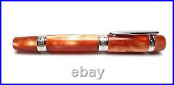 Ancora Perla Brown Pearlescent Rollerbal Pen And Box Very Rare