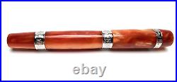 Ancora Perla Brown Pearlescent Rollerbal Pen And Box Very Rare