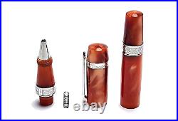 Ancora Perla Brown Pearlescent Rollerbal Pen And Box Very Rare