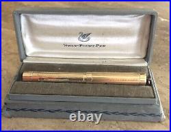 Antique MABIE TODD SWAN Chatelaine Fountain Pen withOrig. Case 14K Nib Rare Find