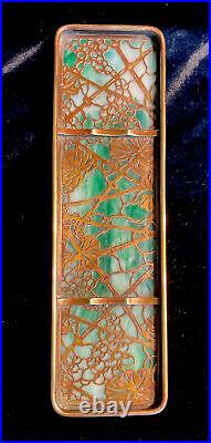 Antique Tiffany Studios New York Grapevine Pattern Very Rare Pen Tray