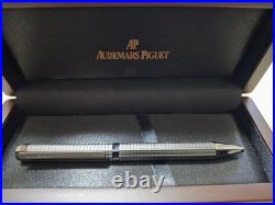 Audemars Piguet AP Gunmetal Black Ballpoint Pen with Wooden Case & Box Rare