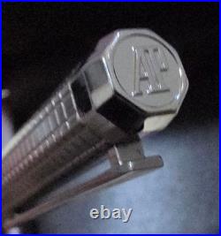 Audemars Piguet AP Gunmetal Black Ballpoint Pen with Wooden Case & Box Rare