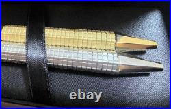 Audemars Piguet Silver & Gold Ballpoint Pen Set with Wooden Case Box Rare New