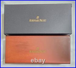 Audemars Piguet Silver & Gold Ballpoint Pen Set with Wooden Case Box Rare New