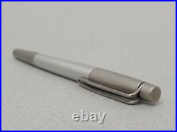 Audi Design Stainless Steel / Palladium Fountain Pen Ss M Nib Vintage Very Rare