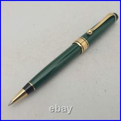 Aurora Optima Green Resin Gold Trim Ballpoint Pen Unused Nos New Model Rare