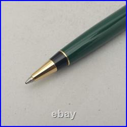 Aurora Optima Green Resin Gold Trim Ballpoint Pen Unused Nos New Model Rare