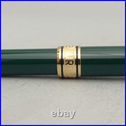 Aurora Optima Green Resin Gold Trim Ballpoint Pen Unused Nos New Model Rare