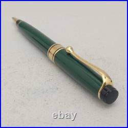 Aurora Optima Green Resin Gold Trim Ballpoint Pen Unused Nos New Model Rare