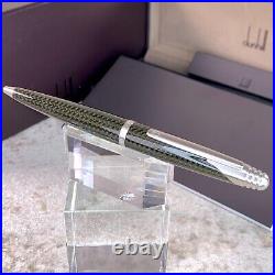 Authentic Dunhill Ballpoint Pen AD1800 Rare Carbon Fibre with Box & Card