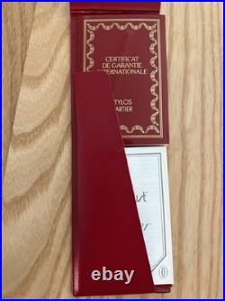 Authentic RARE Must De Cartier Paris Gold Silver Roller pen Luxury HOLIDAY GIFT
