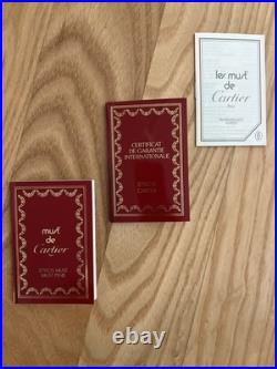 Authentic RARE Must De Cartier Paris Gold Silver Roller pen Luxury HOLIDAY GIFT