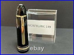 Authentic Rare New MONTBLANC 149 MEISTERSTUCK Cap No Pen Gold Finish R1