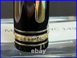 Authentic Rare New MONTBLANC 149 MEISTERSTUCK Cap No Pen Gold Finish R1