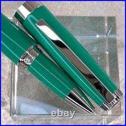 Authentic Rolex Ballpoint Pen Rare Green Lacquer Finish Cap Type with Case
