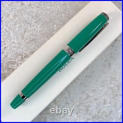 Authentic Rolex Ballpoint Pen Rare Green Lacquer Finish Cap Type with Case