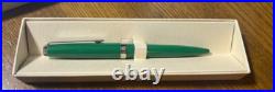 Authentic Rolex Ballpoint Pen Rare Green Lacquer Finish Cap Type with Case Japan