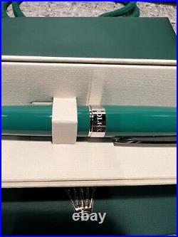 Authentic Rolex Pen Rare Green Lacquer Finish Twist Cap Submariner Date Just II