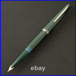 Authentic Vintage 1960s Montblanc 22 Rare Green 14C Wing Nib F No Crack Serviced